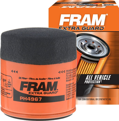 FRAM Extra Guard PH4967, 10K Mile Change Interval Spin-On Oil Filter