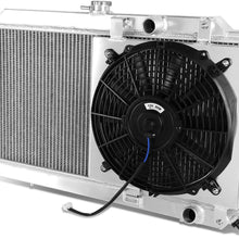 Replacement for Acura Integra High Performance 2-Row Aluminum Radiator w/ 12V Fan Shroud (One Fan)