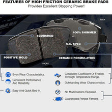 Fit 2012-2018 Ford Focus PowerSport Full Kit Brake Rotors+Ceramic Brake Pads