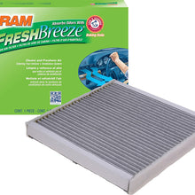 FRAM Fresh Breeze Cabin Air Filter Replacement for Car Passenger Compartment w/Arm and Hammer Baking Soda, Easy Install, CF8644A for Select Volkswagen and Audi Vehicles , white