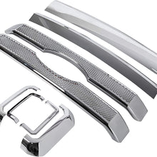 Front Mesh Grille Covers Compatible With 2011-2016 F250 F350 Super Duty Chrome Grill Covers