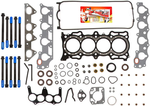 Compatible With 94-97 Honda Accord EX Acura CL V-TEC SOHC 2.2 F22B1 Head Gasket Set Head Bolts