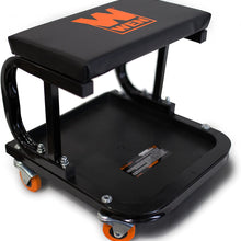 WEN 73011 Rolling Mechanic Seat with Onboard Storage (250-Pound Capacity)