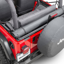 MasterTop 13100301 |Jeep Wrangler Soft Protect Window Roll Bag For Soft Top Windows When Zipped-out of Top|Black Vinyl|1976-2018 Jeep CJ, YJ, TJ & JK Wrangler|Stores Behind Rear Seat or on Roll Bar