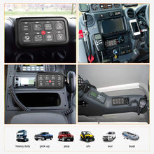 8 Gang Switch Panel, AKD Part Circuit Control Box Universal Jeep Switch Box Wiring Harness Touch Panel On Off Button for Pickup ATV UTV Truck Marine