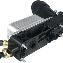 Engine Oil Cooler Assembly | V6 3.6L | 5184294AE for 2011-2013 Dodge Chrysler Jeep | Housing, Filter, Gaskets, Sensors, Bypass Valve & Spring