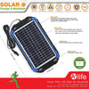 SUNER POWER 12V Solar Car Battery Charger & Maintainer - Portable 6W Solar Panel Trickle Charging Kit for Automotive, Motorcycle, Boat, Marine, RV, Trailer, Powersports, Snowmobile, etc.