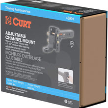 CURT 45901 Adjustable Trailer Hitch Ball Mount, 2-Inch Receiver, 6-3/4-Inch Drop, 1-Inch Hole, 6,000 lbs