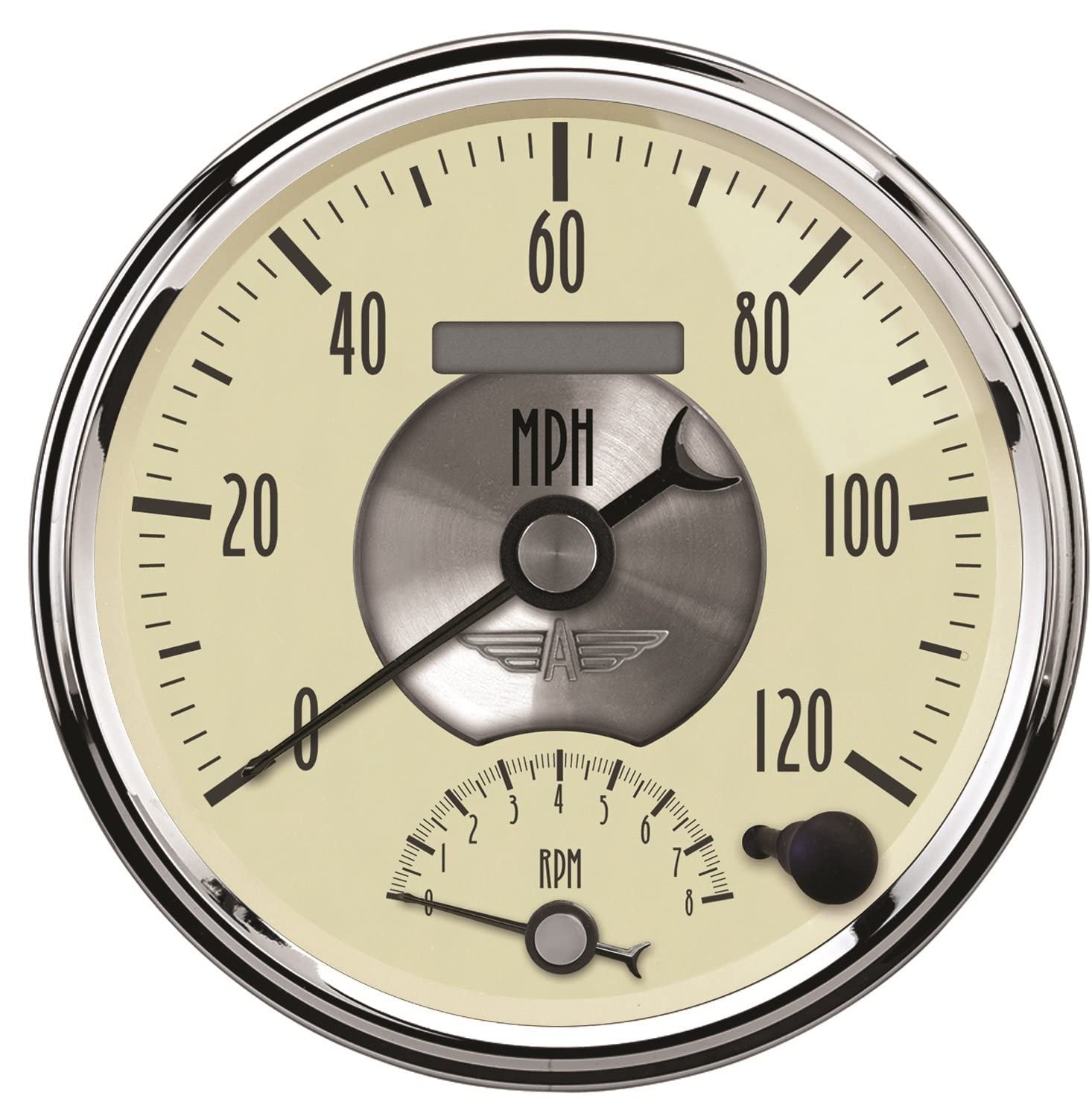 Auto Meter 2090 Prestige Series Antique Ivory Tach/Speed Combo