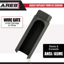ARES 70094 | 1/2-Inch Drive by 7/8-Inch (22mm) Offset Oxygen Sensor Socket | Wire Gate Accesses Sensor from The Side, Preventing Damage to Wires
