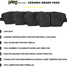 Hart Brakes Black Rear Slotted Rotors + Ceramic Brake pads BHSR.03003.02