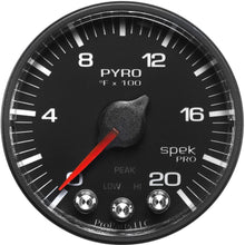 ProParts 2-1/16 Inch AutoMeter P310328 Gauge, Pyro. (Egt), 2 1/16", 2000ºf, Stepper Motor W/Peak & Warn, Blk, Spek