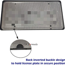 CK Formula Printed License Plate Frame Carbon Fiber 2 Pack - Stainless Steel Printed Carbon Fiber License Plate Frame Front & Rear Holder with Stainless Steel Screws Carbon Fiber License Frame
