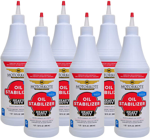 Motorkote MK-50960 Heavy Duty Oil Stabilizer, Engine Oil Additive 32 fl. oz, 1 Pack