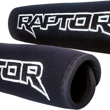 OZ-USA Set of 2 Raptor Logo for Ford F-150 Black Neoprene Automotive Seat Belt Covers Safety Shoulder Pad Travel Bag Straps