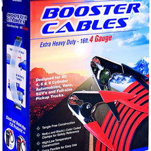 FJC (45233) 16' 4-Gauge Booster Cable with 600 Amp Rating Parrot Clamp