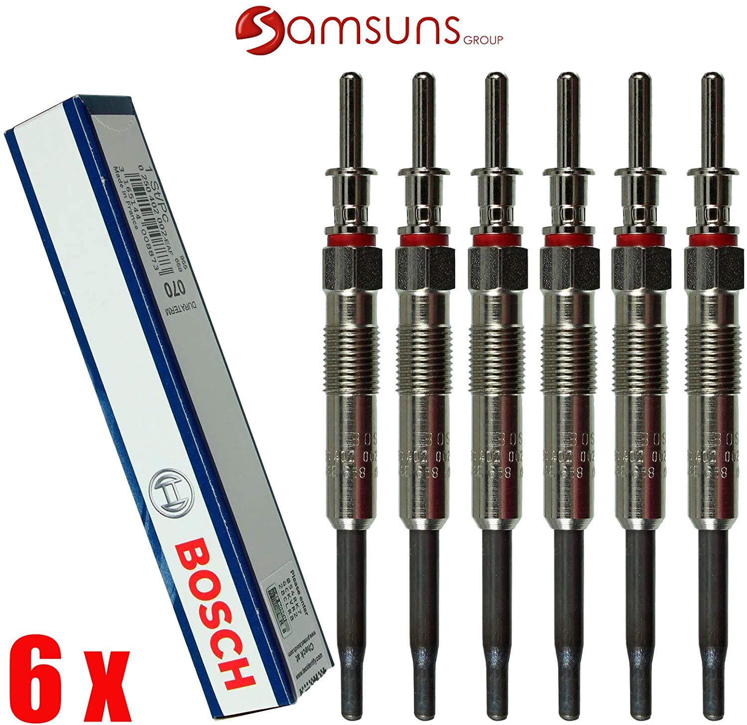 6 x BOSCH Duraterm Glow Plug SET BMW M57 N57 Diesel Engines