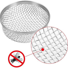 RKURCK RV Furnace Vent Cover, Flying Insect Screen net Cover, Heater Exhaust Vents Screen 2.8 inch Stainless Steel Mesh for RV Camper 2 Pack - Installation Tool Included