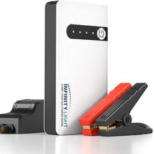 12V Portable Jump Starter Lithium-Ion Battery Charger Box For Car,Motorcycle,Truck,Boat,Diesel To Start and Charge Compact Emergency USB Power Bank Auto Booster Power Pack, Flashlight (400A/12,000mAh)