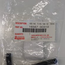 Toyota 16567-0C010 Engine Coolant Recovery Tank Hose
