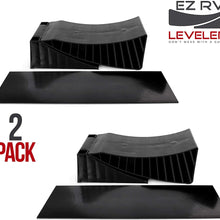 EZ RV Leveler - Curved RV/Camper/Trailer Leveling Blocks - Don't Mess with a Guess…….use The for a Level Trailer on The First Try! (for Tandem Axles)