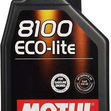 Motul (1525) 8100 Eco-Lite 0W-20 Synthetic Engine Oil, 1 Liter