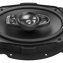 Pioneer TS-A6970F A Series 6" X 9" 600 Watts Max 5-Way Car Speakers Pair with Carbon and Mica Reinforced Injection Molded Polypropylene (IMPP) Cone Construction w/Free ALPHASONIK Earbuds