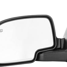 Dependable Direct Left Side Heated Power Operated Mirror for 00-05 Chevy Suburban, Tahoe, Yukon - Parts Link #: GM1320247