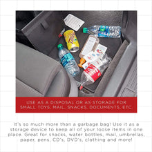 OxGord Waterproof Car Trash Can Bin - Interior Garbage Waste Basket Container Organizer - Vehicle Accessory for Travel and Camping - Best for Hanging from Seat, Black