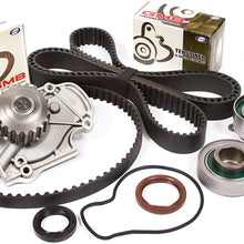 Evergreen TBK244WPT Compatible With 94-02 Acura CL Honda Accord Odyssey Isuzu Oasis 2.2 2.3 F22B1 F23A1 F23A4 F23A5 F23A7 Timing Belt Kit Water Pump