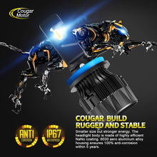 Cougar Motor X-Small H11 H8 H9 LED Headlight Bulb, 10000Lm 6500K All-in-One Conversion Kit - Cool White CREE