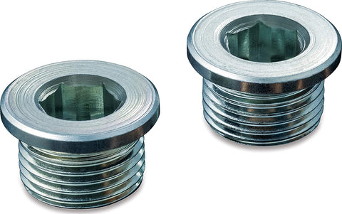 Kuryakyn 509 Motorcycle Oxygen Sensor Component: 18mm O2 Sensor Bung Plugs for Crusher Exhaust, 1 Pair