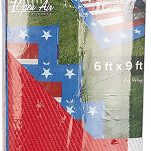 Camco 42839 RV Awning & Outdoor Mat, 6-Feet x 9-Feet, Patriotic Design - The Perfect Multi-Purpose Outdoor Accessory - Keeps Dirt from Being Tracked in Your RV or Home