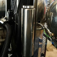 BLACKHORSE-RACING 3" X 9" Radiator Coolant Overflow Puke Tank Polished Stainless Steel 32OZ