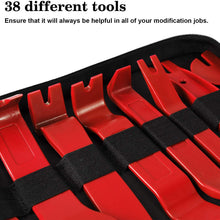 AUTMOR 38Pcs Trim Removal Tool & 120 Pcs Car Retainer Clips, Pry Kit, Car Panel Tool Radio Removal Tool Kit, Auto Clip Pliers Fastener Remover Pry Tool Kit, Car Upholstery Repair Kit with Storage Bag