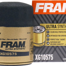 FRAM Ultra Synthetic Automotive Replacement Oil Filter, Designed for Synthetic Oil Changes Lasting up to 20k Miles, XG10575 with SureGrip (Pack of 1)