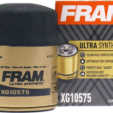 FRAM Ultra Synthetic Automotive Replacement Oil Filter, Designed for Synthetic Oil Changes Lasting up to 20k Miles, XG10575 with SureGrip (Pack of 1)