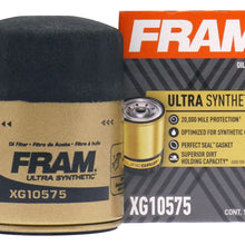 FRAM Ultra Synthetic Automotive Replacement Oil Filter, Designed for Synthetic Oil Changes Lasting up to 20k Miles, XG10575 with SureGrip (Pack of 1)