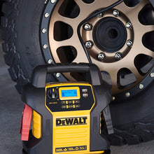 DEWALT DXAEJ14 Digital Portable Power Station Jump Starter: 1400 Peak/700 Instant Amps, 120 PSI Digital Air Compressor, 3.1A USB Ports, Battery Clamps