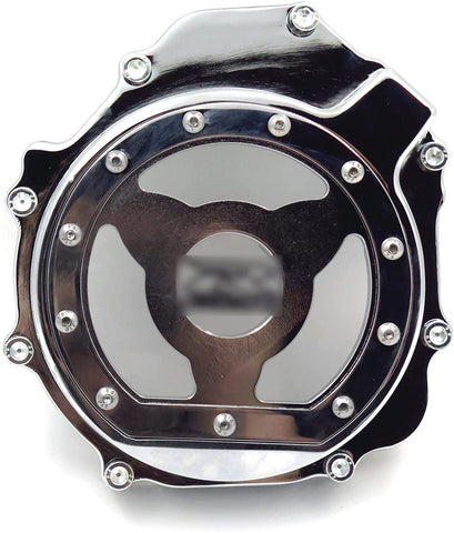 HTTMT MT049A- Engine Stator Cover See Through Compatible with Suzuki 2005 2006 2007 2008 Gsxr 1000 Chrome