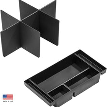 Vehicle OCD - Center Console Divider and Tray Organizer for Chevy Silverado 1500 / GMC Sierra 1500 (2019-2020) and 2500/3500 HD (2020) (Full Console w/Bucket Seats ONLY) - Made in USA