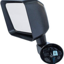 Driver and Passenger Side Mirrors for Jeep Wrangler (2007 2008 2009 2010 2011 2012 2013 2014 2015 2016 2017) Textured Non-Heated Folding Door Rear View Door Replacement Mirrors CH1321271