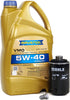 Blau J1A5088-B Motor Oil Change Kit - Compatible with 2009-16 Audi A4 w/ 4 Cylinder 2.0T Engine - 5w40