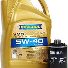 Blau J1A5088-HH Motor Oil Change Kit - Compatible with 2010-13 VW Jetta VI w/ 4 Cylinder 2.0T Engine - 5w40