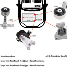 DNJ MMK1000 Complete Engine Motor & Transmission Mount Kit for 2006-2010 / Honda/Civic / 1.8L / 4PCS / Manual Trans.