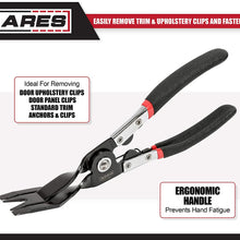 ARES 71134 - Clip Removal Plier - Easily Removes Trim and Upholstery Clips and Fasteners - Prevents Damage to Trim and Fasteners