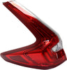 Tail Light Assembly Compatible with 2017-2019 Honda CR-V Clear & Red Lens CAPA Driver Side Outer