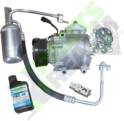 Parts Realm CO-0090AK6 Complete A/C AC Compressor Replacement Kit