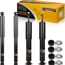 Maxorber Full Set of 4 Shocks Struts Absorber Kit Compatible with Chevrolet Silverado 1500 1993-2006 Replacement for Chevrolet Silverado 1500 Classic 2007 Shock Absorber 344380 344365