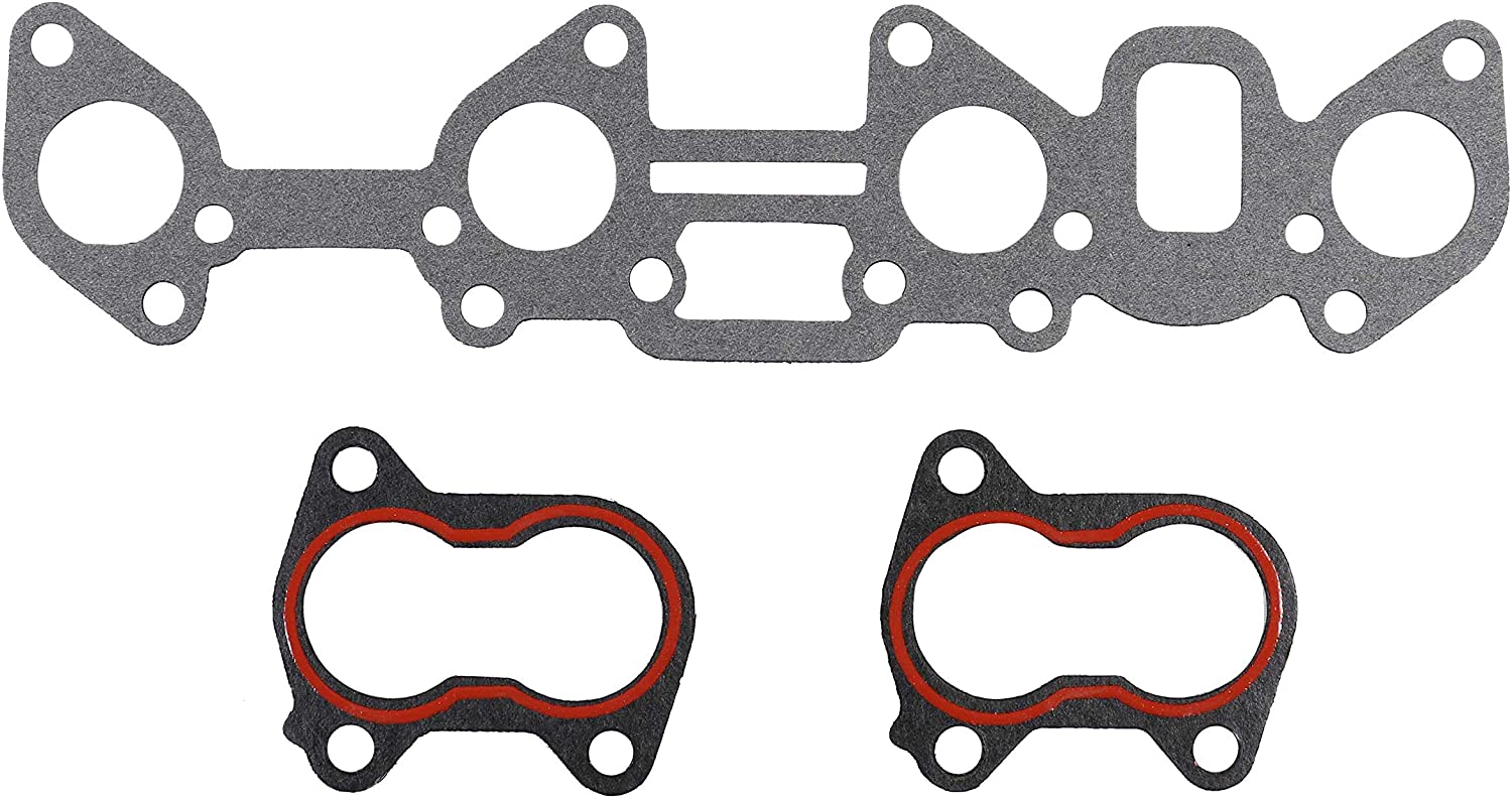 DNJ IG300 Intake Gasket for 1986-1997 / Honda, Isuzu/Amigo, Impulse, Passport, Pickup, Rodeo, Trooper / 2.3L, 2.6L / SOHC / L4 / 8V / 2254cc, 2559cc /4ZE1 / VIN E, VIN L